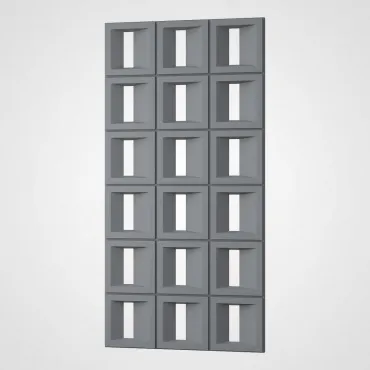 3D Стеновая панель PN1528-9-E космический серый 1200*600*35