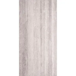Гибкая керамическая панель Травертин 10-Striped-Gray 600-1200-3 мм
