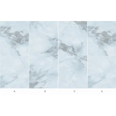 Стеновая панель CROWN Широкоформатная 80013P-2 Мрамор Азул Сиело - 2800-1220-5 мм