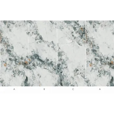 Стеновая панель CROWN Широкоформатная 80014P Мрамор Мин Грин - 2800-1220-8 мм