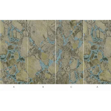 Стеновая панель CROWN Широкоформатная 80021P Кварцит Амазонит - 2800-1220-5 мм
