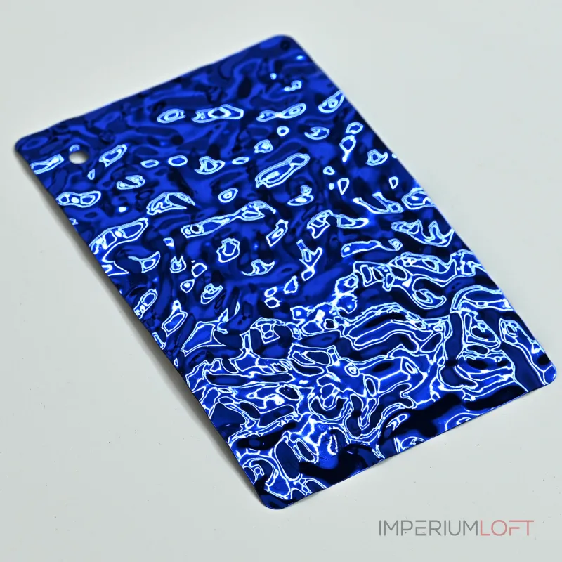 Стеновая панель blue water водная рябь — 2800*1220*5 мм Стеновая панель blue water водная рябь — 2800*1220*5 мм