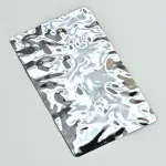 Стеновая панель Big chrome water водная рябь — 2800*1220*8 мм