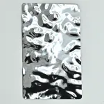 Стеновая панель Big chrome water водная рябь — 2800*1220*8 мм