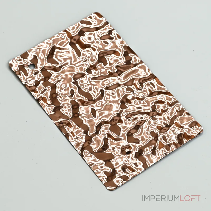 Стеновая панель Copper water водная рябь — 2800*1220*5 мм Стеновая панель Copper water водная рябь — 2800*1220*5 мм