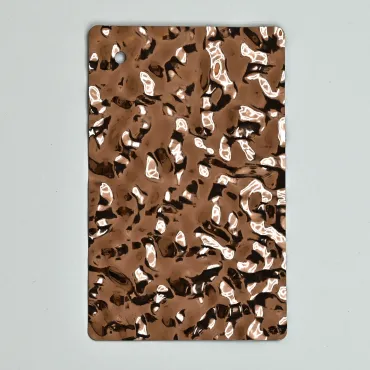 Стеновая панель Copper water водная рябь - 2800*1220*5 мм