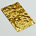 Стеновая панель Big gold water водная рябь — 2800*1220*5 мм Стеновая панель Big gold water водная рябь — 2800*1220*5 мм