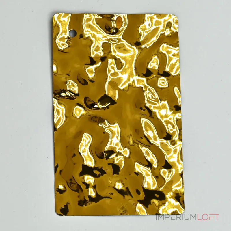 Стеновая панель Big gold water водная рябь — 2800*1220*5 мм Стеновая панель Big gold water водная рябь — 2800*1220*5 мм