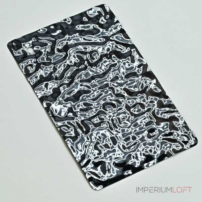 Стеновая панель Gray water водная рябь — 2800*1220*5 мм