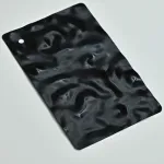 Стеновая панель Matt black water водная рябь — 2800*1220*5 мм