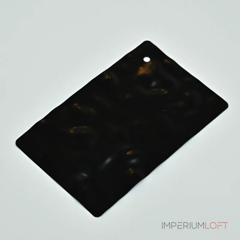 Стеновая панель Matt black water водная рябь — 2800*1220*5 мм
