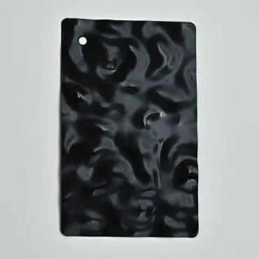 Стеновая панель Matt black water водная рябь - 2800*1220*5 мм