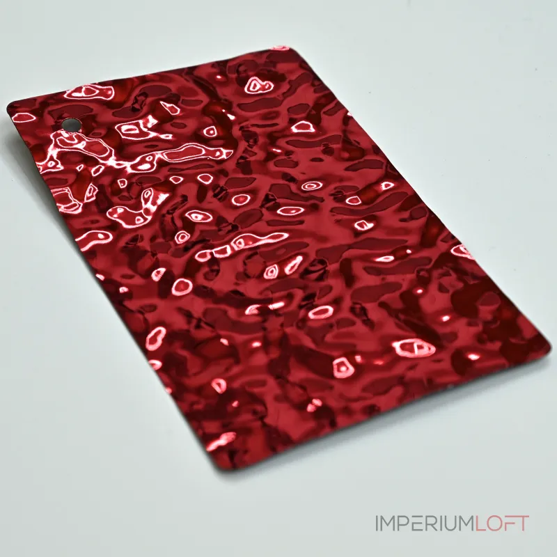 Стеновая панель Red water водная рябь — 2800*1220*5 мм