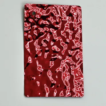 Стеновая панель Red water водная рябь - 2800*1220*5 мм