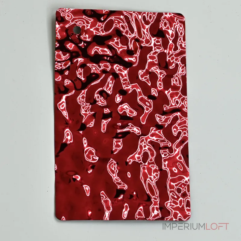 Стеновая панель Red water водная рябь — 2800*1220*5 мм