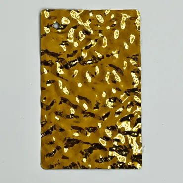 Стеновая панель Gold water водная рябь - 2800*1220*8 мм Стеновая панель Gold water водная рябь - 2800*1220*8 мм