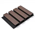 Реечная стеновая панель Шоколадный орех 218*26*3000 SH-WPCSG-40