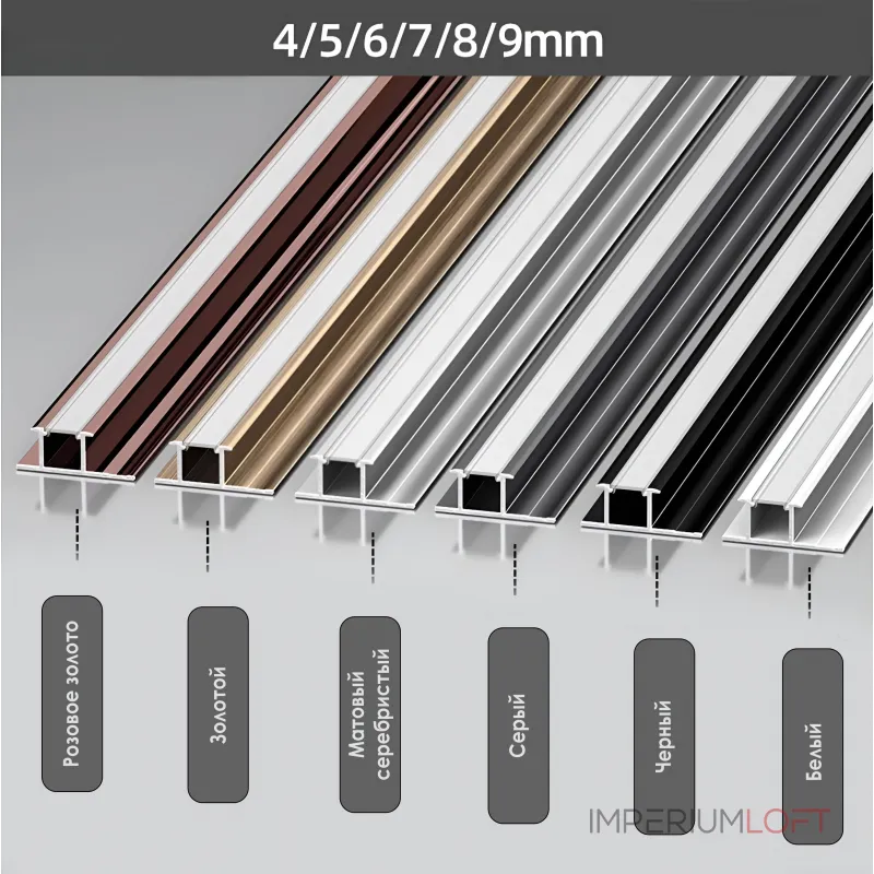 Профиль соединительный под LED ленту для панелей 4 мм розовое золото 6043-88 от KBOOS Профиль соединительный под LED ленту для панелей 4 мм розовое золото 6043-88 от KBOOS