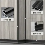 Профиль-плинтус алюминиевый напольный для панелей 5 мм шампань 6111-88 от KBOOS Профиль-плинтус алюминиевый напольный для панелей 5 мм шампань 6111-88 от KBOOS