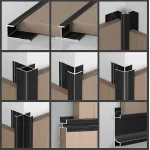 Профиль плинтус напольный алюминиевый для панелей 6 мм серебристый 5979-88 от KBOOS Профиль плинтус напольный алюминиевый для панелей 6 мм серебристый 5979-88 от KBOOS