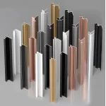 Профиль плинтус напольный алюминиевый для панелей 9 мм золотой 5970-88 от KBOOS Профиль плинтус напольный алюминиевый для панелей 9 мм золотой 5970-88 от KBOOS