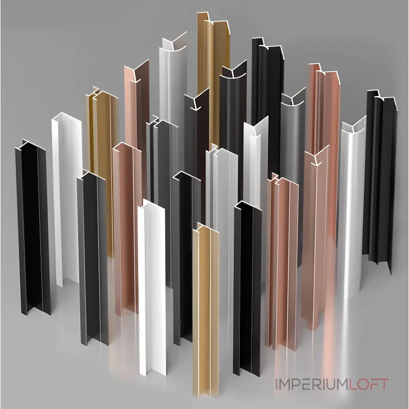 Профиль плинтус напольный алюминиевый для панелей 9 мм золотой 5970-88 от KBOOS Профиль плинтус напольный алюминиевый для панелей 9 мм золотой 5970-88 от KBOOS