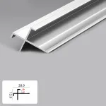 Профиль угловой внешний алюминиевый для панелей 4 мм серебристый  5905-88 от KBOOS Профиль угловой внешний алюминиевый для панелей 4 мм серебристый  5905-88 от KBOOS