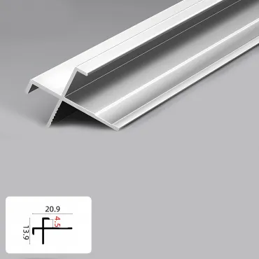 Профиль угловой внешний алюминиевый для панелей 4 мм серебристый  5905-88 Профиль угловой внешний алюминиевый для панелей 4 мм серебристый  5905-88