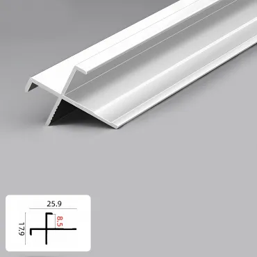 Профиль угловой внешний алюминиевый для панелей 8 мм белый 5927-88 Профиль угловой внешний алюминиевый для панелей 8 мм белый 5927-88