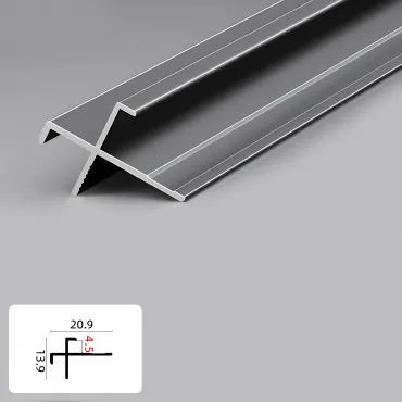 Профиль угловой внешний алюминиевый для панелей 4 мм серый  5911-88 Профиль угловой внешний алюминиевый для панелей 4 мм серый  5911-88