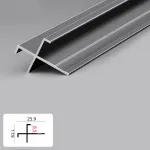 Профиль угловой внешний алюминиевый для панелей 8 мм серый 5915-88 от KBOOS Профиль угловой внешний алюминиевый для панелей 8 мм серый 5915-88 от KBOOS