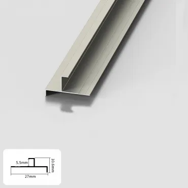 Профиль торцевой-угловой алюминиевый для панелей 5 мм шампань 5869-88 Профиль торцевой-угловой алюминиевый для панелей 5 мм шампань 5869-88