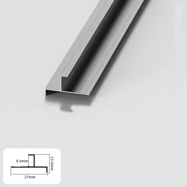 Профиль торцевой-угловой алюминиевый для панелей 8 мм серый 5866-88 Профиль торцевой-угловой алюминиевый для панелей 8 мм серый 5866-88