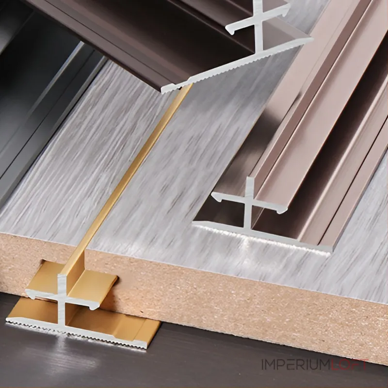 Профиль соединительный алюминиевый для скрытого монтажа панелей 8 мм розовое золото 6160-88 от KBOOS Профиль соединительный алюминиевый для скрытого монтажа панелей 8 мм розовое золото 6160-88 от KBOOS