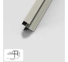 Профиль угловой внешний алюминиевый для панелей 6 мм шампань 5779-88 Профиль угловой внешний алюминиевый для панелей 6 мм шампань 5779-88