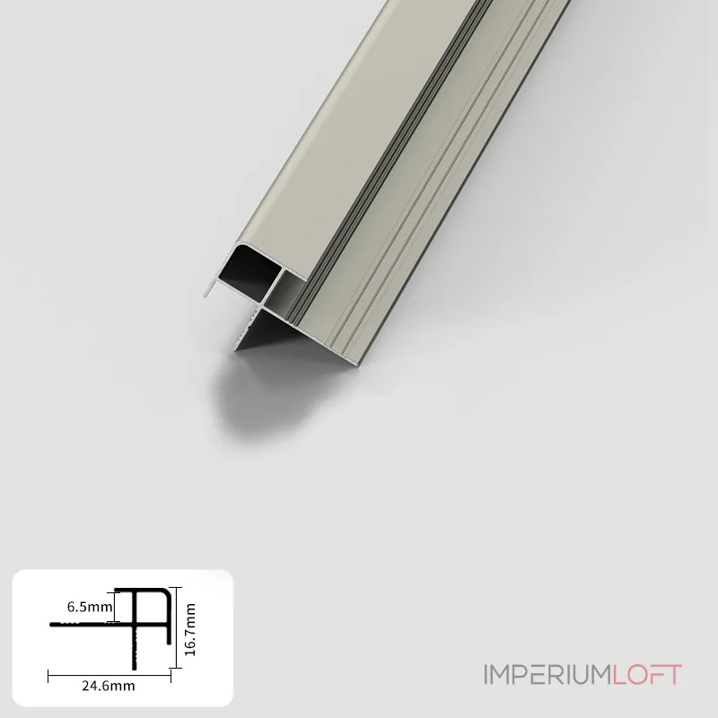 Профиль угловой внешний алюминиевый для панелей 6 мм шампань 5779-88 от KBOOS Профиль угловой внешний алюминиевый для панелей 6 мм шампань 5779-88 от KBOOS