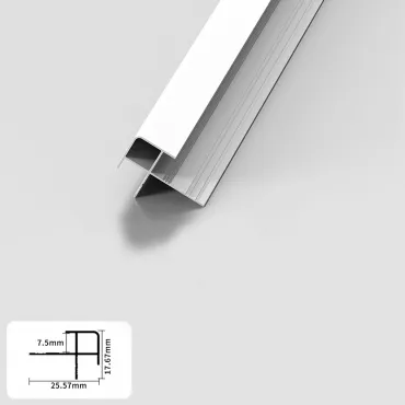 Профиль угловой внешний алюминиевый для панелей 7 мм белый 5750-88