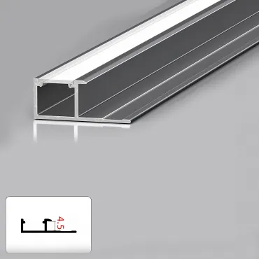 Профиль торцевой под LED ленту для панелей 4 мм серый 6013-88