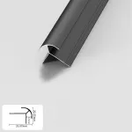 Профиль угловой внешний алюминиевый для панелей 6 мм черный 5714-88 от KBOOS Профиль угловой внешний алюминиевый для панелей 6 мм черный 5714-88 от KBOOS