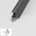 Профиль угловой внешний алюминиевый для панелей 8 мм черный 5716-88 от KBOOS Профиль угловой внешний алюминиевый для панелей 8 мм черный 5716-88 от KBOOS