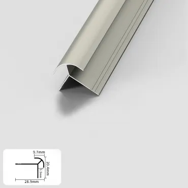 Профиль угловой внешний алюминиевый для панелей 5 мм шампань 5725-88