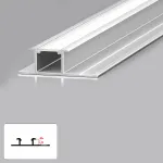 Профиль соединительный под LED ленту для панелей 4 мм серебристый 6049-88 от KBOOS