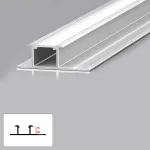 Профиль соединительный под LED ленту для панелей 6 мм серебристый 6051-88 от KBOOS
