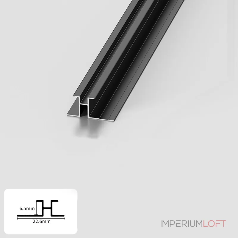 Профиль соединительный алюминиевый для панелей 6 мм черный 5816-88 от KBOOS Профиль соединительный алюминиевый для панелей 6 мм черный 5816-88 от KBOOS