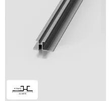 Профиль соединительный алюминиевый для панелей 4 мм серый 5820-88 Профиль соединительный алюминиевый для панелей 4 мм серый 5820-88