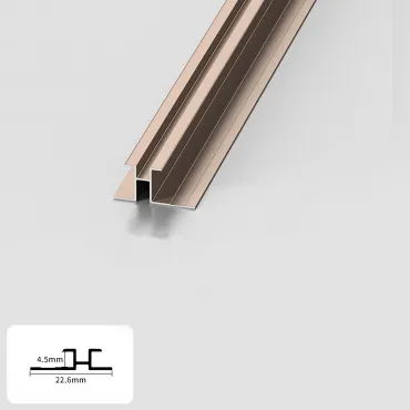 Профиль соединительный алюминиевый для панелей 4 мм розовое золото 5832-88 Профиль соединительный алюминиевый для панелей 4 мм розовое золото 5832-88