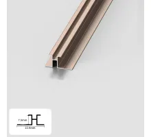 Профиль соединительный алюминиевый для панелей мм розовое золото 5835-88 Профиль соединительный алюминиевый для панелей мм розовое золото 5835-88