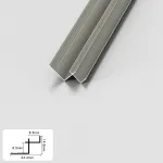 Профиль угловой внутренний алюминиевый для панелей 8 мм шампань 5195-88 от KBOOS Профиль угловой внутренний алюминиевый для панелей 8 мм шампань 5195-88 от KBOOS