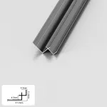 Профиль угловой внутренний алюминиевый для панелей 4 мм серый 5185-88 от KBOOS Профиль угловой внутренний алюминиевый для панелей 4 мм серый 5185-88 от KBOOS