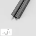 Профиль угловой внутренний алюминиевый для панелей 5 мм серый 5186-88 от KBOOS Профиль угловой внутренний алюминиевый для панелей 5 мм серый 5186-88 от KBOOS